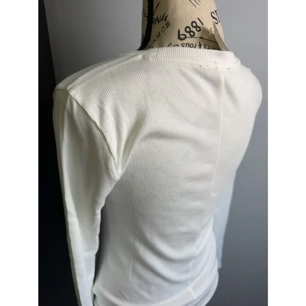 J.Crew Perfect rib long-sleeve T-shirt NWT Size S